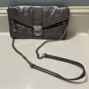 Michael Kors Silver Chain Convertible Crossbody/Clutch